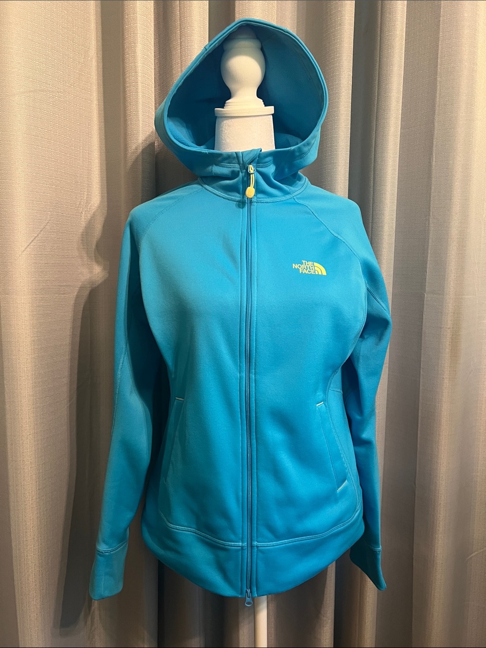 The North Face Agave Full Zip Hoodie M Blue Gorpcore Athleisure Jacket Outdoorsy